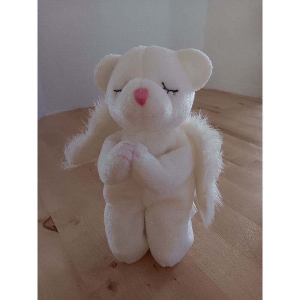Ty Beanie Baby Blessed Bear Angel Collectible Keepsake Birthday Christening